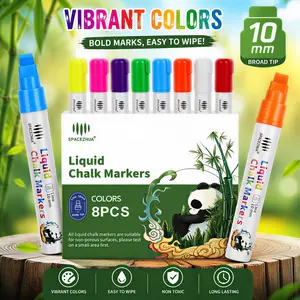 Liquid Chalk Markers for Blackboards, Whiteboards, Chalkboards, Calendars, Windows, Glass
