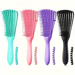 Nine Claw Comb, 1 Count Multifunctional Curly Hair Care Hair Styling Comb, Hair Massage Comb, Curly Hair Detangling & Styling Tool for Women & Girls, Curly Hair Brush
