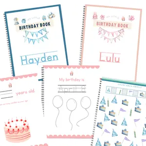 Little Birthday Book | Keepsake Dry-Erase Reusable Workbook | Personalized Birthday Tradition | Custom Birthday Gift