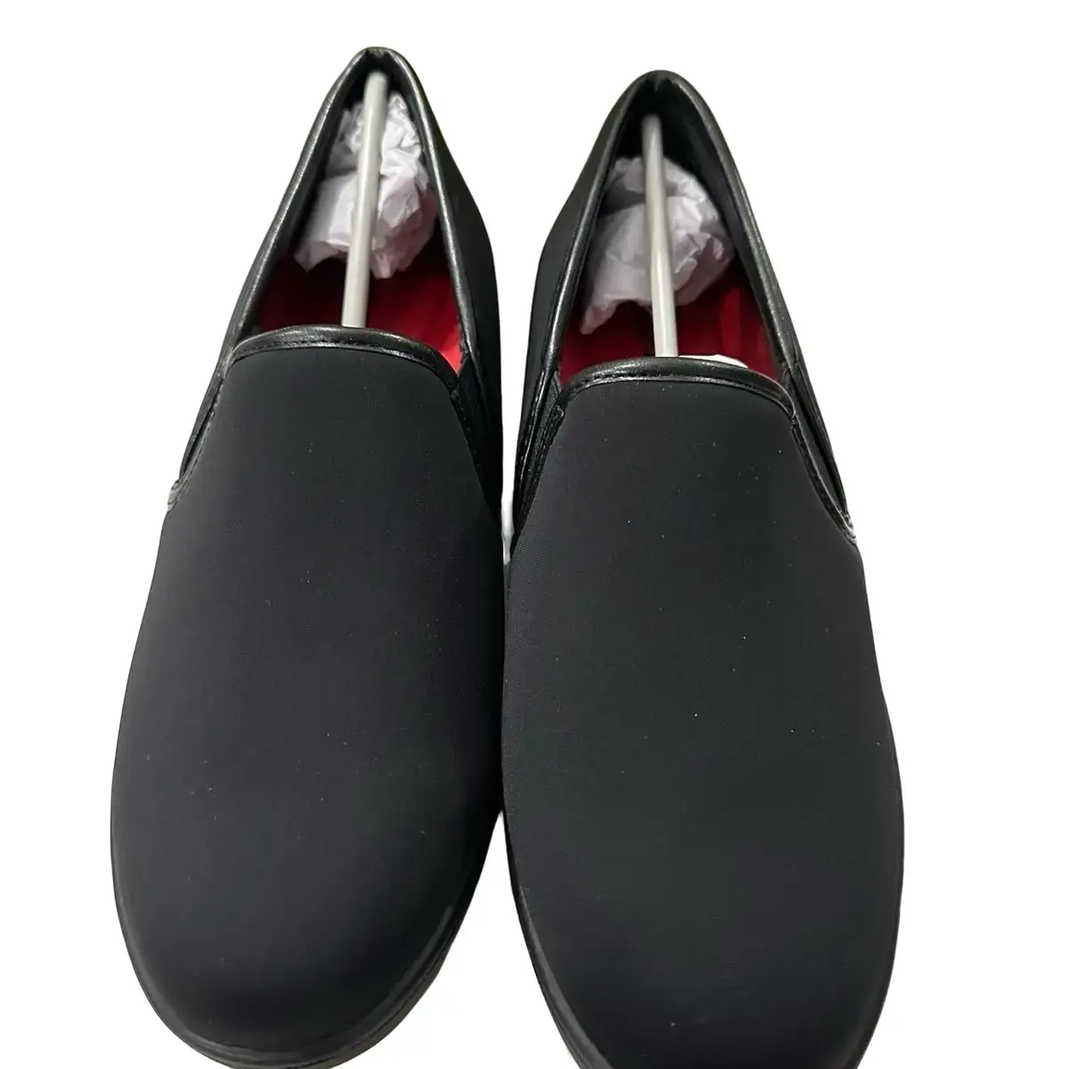 Women’s Trotters Americana Flat, Black Micro, Size 7N