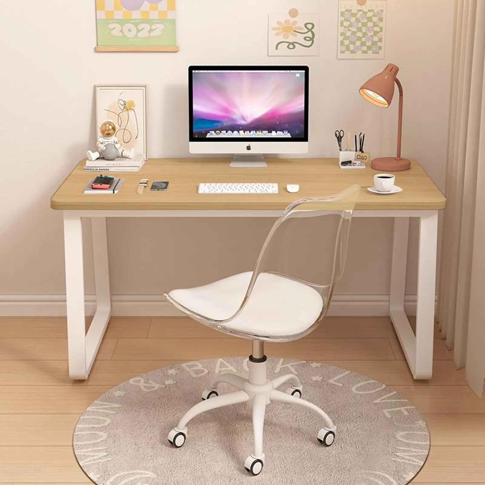 【Summer sale】Computer Desk Modern Simple Style Desk for Home Office,Small Writing Table Study Corner Work Desk for Bedroom