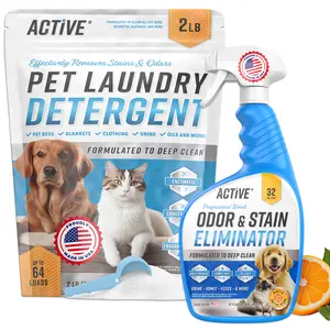 ACTIVE Pet Odor & Stain Spray + Pet Laundry Detergent Bundle