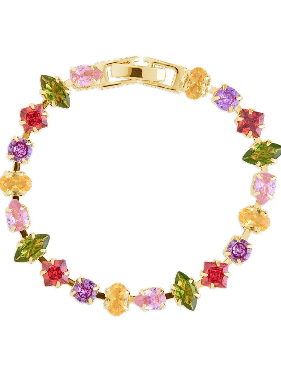 Kaleidoscope CZ Tennis Bracelet