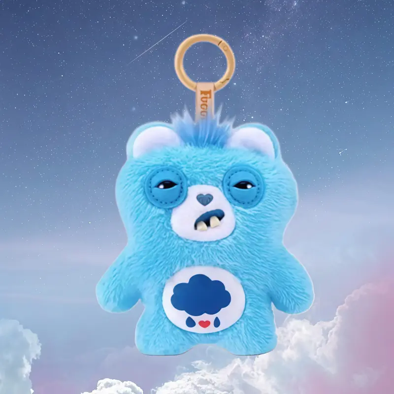 Fuggler Cute Teeth Monster Love Bear Blind Box Plush Pendant - Funny Cartoon Fashion Figure Keychain for Collectors, Fans