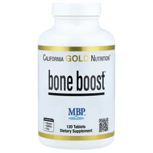 California Gold Nutrition Bone Boost® with Calcium, Magnesium, Vitamin C and Potassium, 120 Tablets