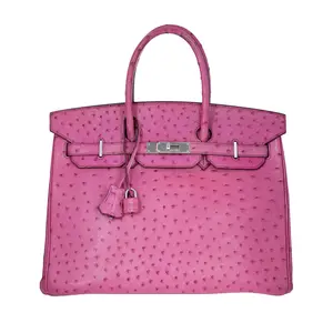 Pre-owned HERMÈS Exotic Leather Tote Bags Birkin 35 Pink