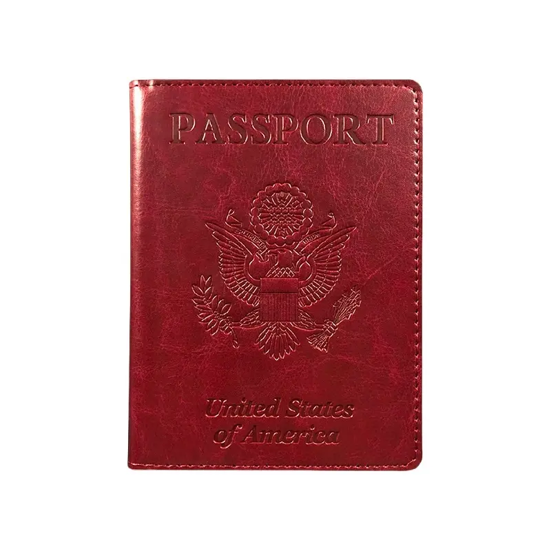 Passport Holder Cover Wallet for Women Men, PU Leather Card Holder Passport Case Travel Essentials for Family Vacation