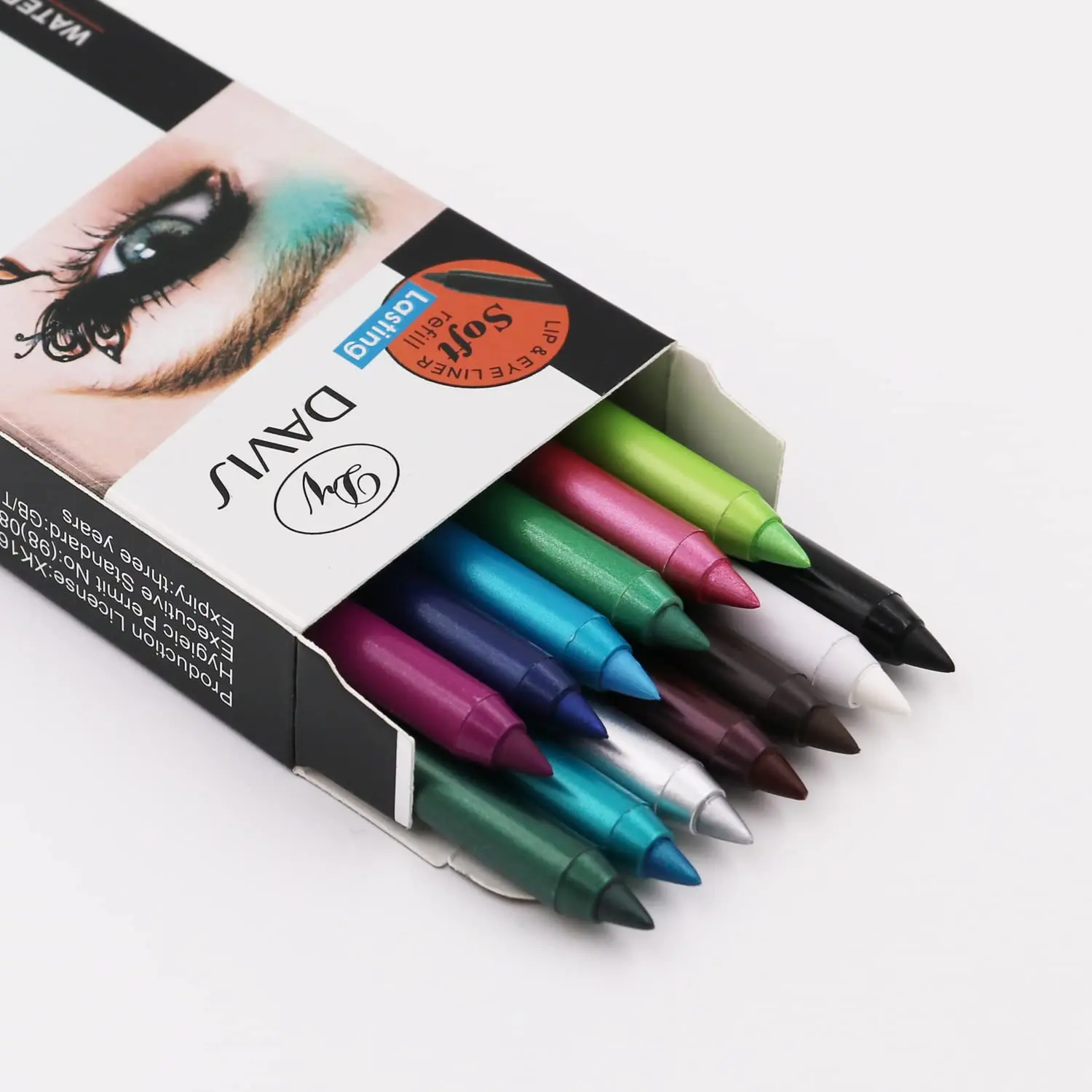 12Pcs Colorful Eyeliner Pencil Set | Glitter & Matte | 2026 New Metallic Pearlescent | Smudge-Proof | Multi-Use | Special Gift