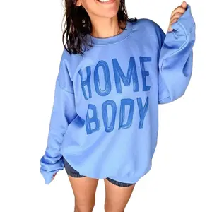 HOMEBODY Sweatshirt Graphic Pullover, Comfy Homebody Sweatshirt, Cozy Aesthetic Sweater, Letter Printed Sweatshirt, Womenswear Top