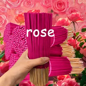 Handmade Rose Incense Stick, Scented Floral Fragrance Aroma, 22cm Long, High-Quality Material, Perfect for Dating Couples, Indoor & Outdoor Use, Holiday Gift