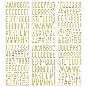 3D Letter Number Stickers, Waterproof Foam Decals for Mailbox Posters Handmade Albums Graduation Cap Decoration DIY Projects