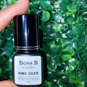 BOSS B OMG Glue - Vegan, Latex-Free, 0.3 Second Dry Time - Perfect for Eyelash Extensions
