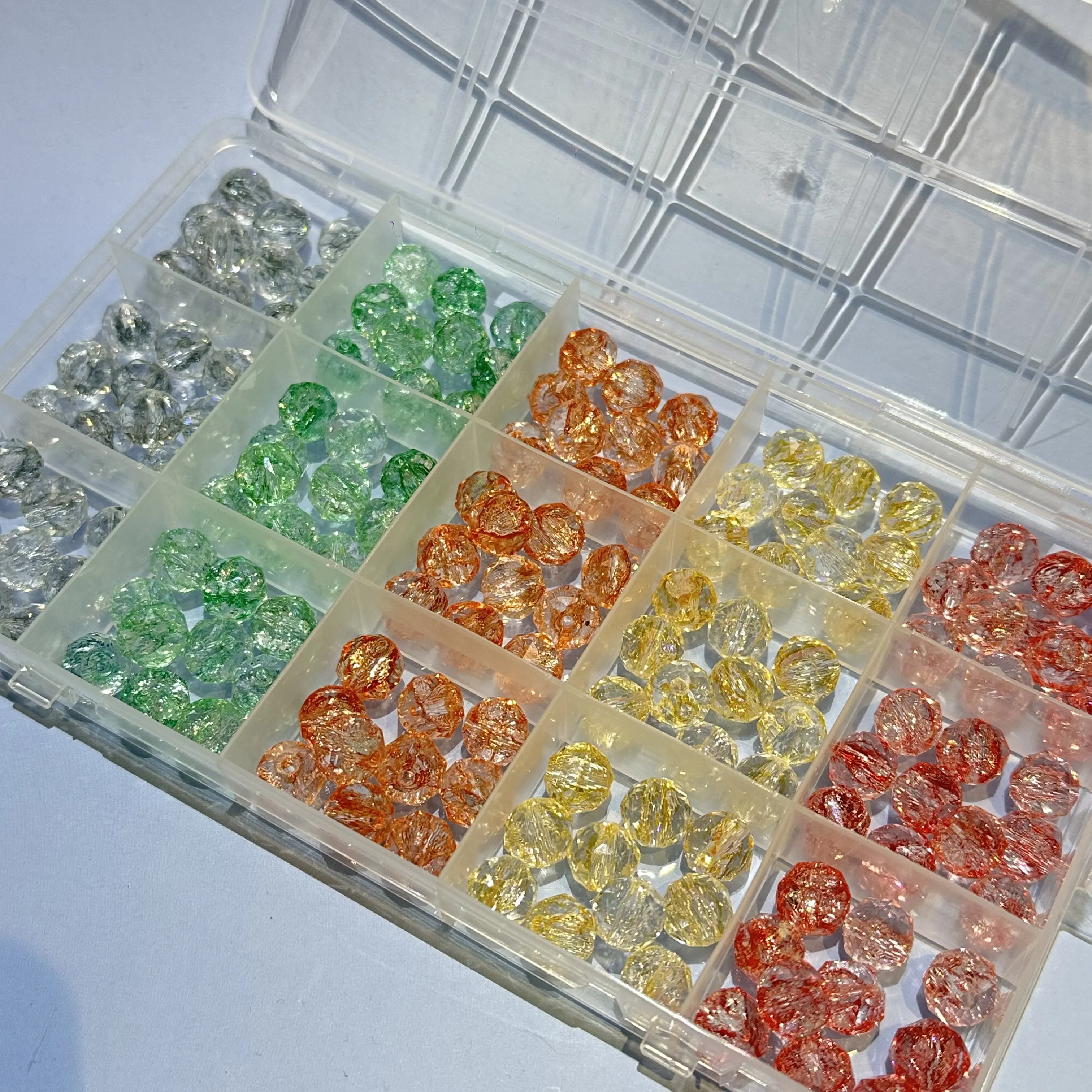 【B229】【Dragon Blood Crystal Beads】9mm Rainbow Mix For DIY Jewelry Making