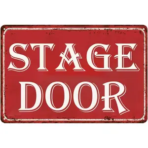 Stage Door Tin Sign Broadway Musical Posters Movie And Musical Theater Concert 12x8 Inch