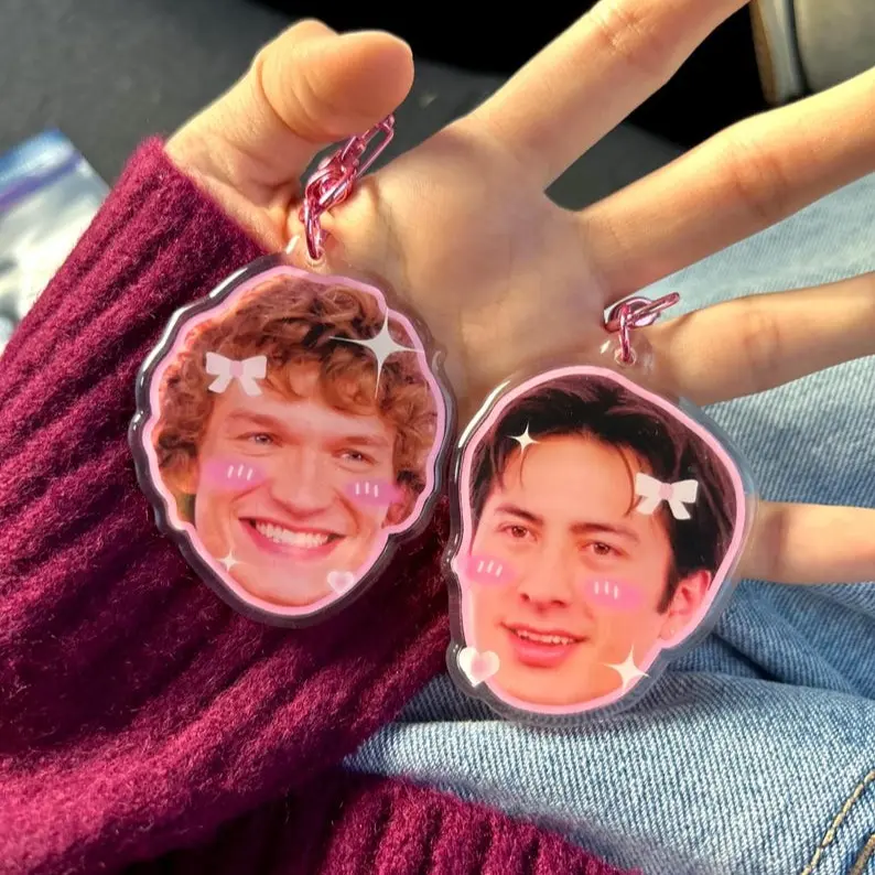 Heated Rivalry Shane And ILya Keychains, Cute Hudson Williams and Connor Storrie Charm, Romance Hockey Keychains, Valentine Gift