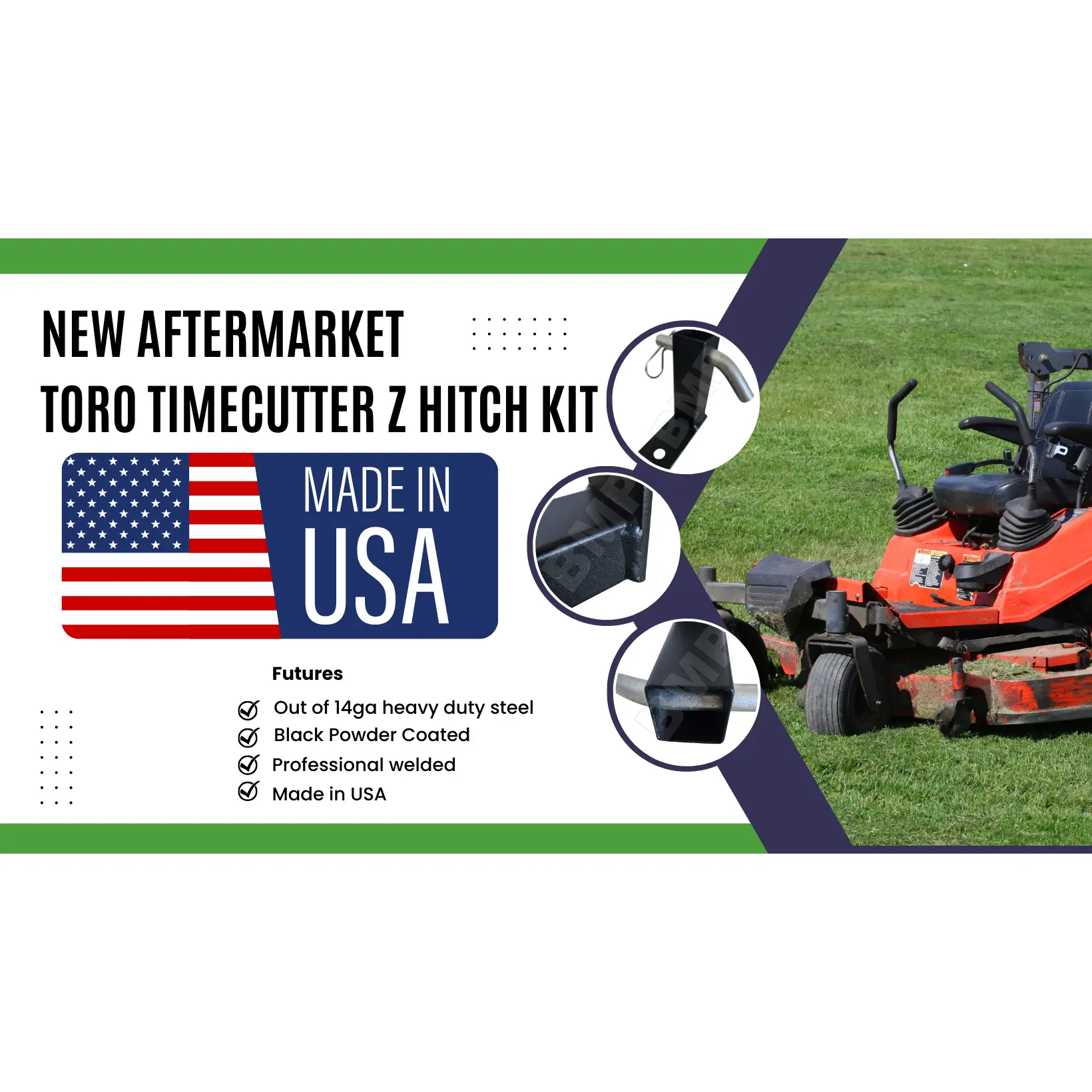 New Aftermarket HITCH KIT; TORO TIMECUTTER Z HITCH KIT  - 0900108