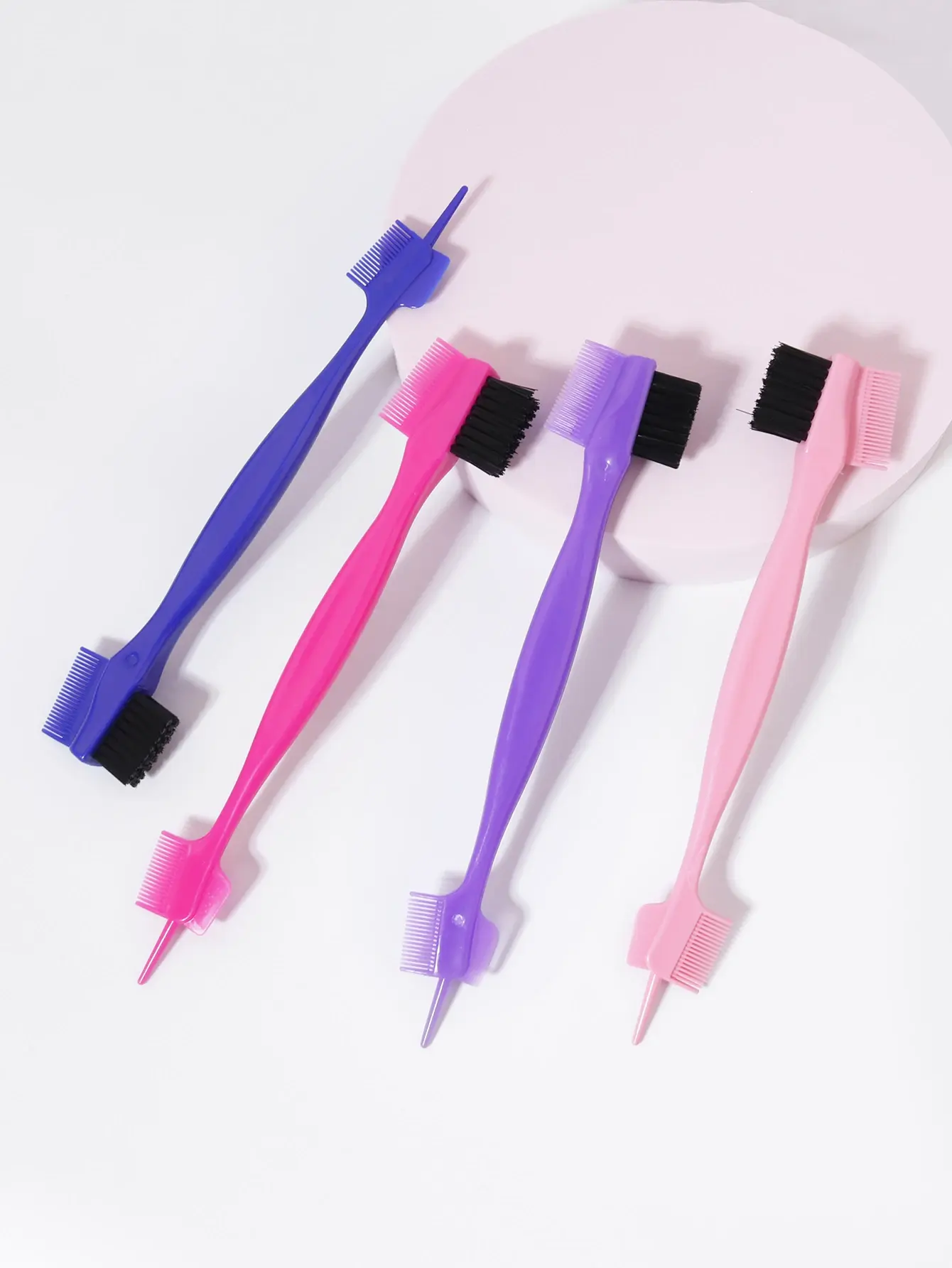 1/4pcs edge control brush comb, used for combing and cutting hair on the edges and back of women, special for real hair wigs No brand