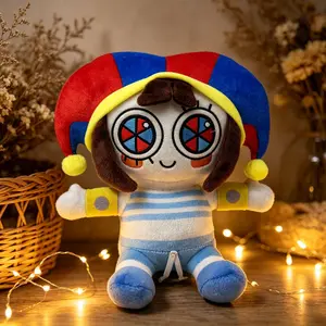 The Amazing Digital Circus Pomni Plush Toy, Soft Stuffed Pomni Plushie Doll, Cute Cartoon Character Collectible Plush for Kids & Fans