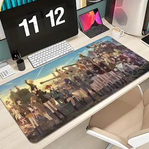 Classic Anime Mousepad Girls und Panzer Mouse Pad Design XXL 1000×500mm 900×400mm 800×400mm 600x300mm Large Gaming Mouse Pad - Extended, Thick, Non-Slip Rubber Base Desk Mat with Precision Stitched Edges - Washable Large Desk Pad