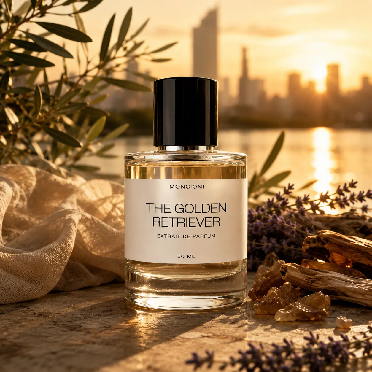 Moncioni The Golden Retriever Extrait de Parfum - Grapefruit, Cardamom, Cedarwood Scent - Long-Lasting Designer-Inspired Luxury Unisex Fragrance, Niche Gift Option