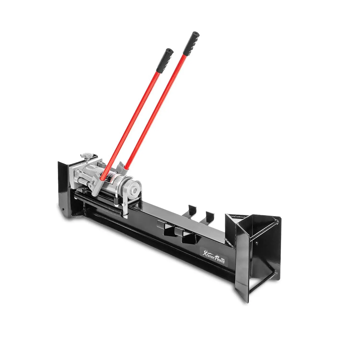 XtremepowerUS 12 Ton Log Splitter w/ Built-In Wheel Hydraulic Wood Logs Firewood, Log Splitter Equipment, Splitting Force, 12-Ton Force