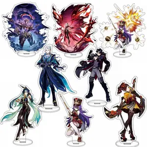 Anime Game Yuanshen Acrylic Stand Furina Arlecchino Neuvillette Navia Model Plate Display Desk Decor Home Ornament Fans Gift Toy