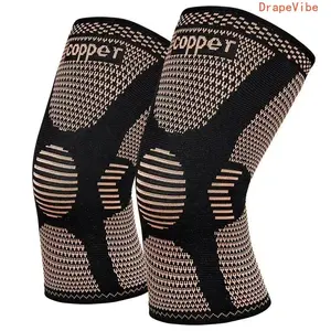 Count Breathable Knitted Compression Knee Sleeves, Anti‑Slip Knee Protective Gear For Running And Various Outdoor Sports Activities