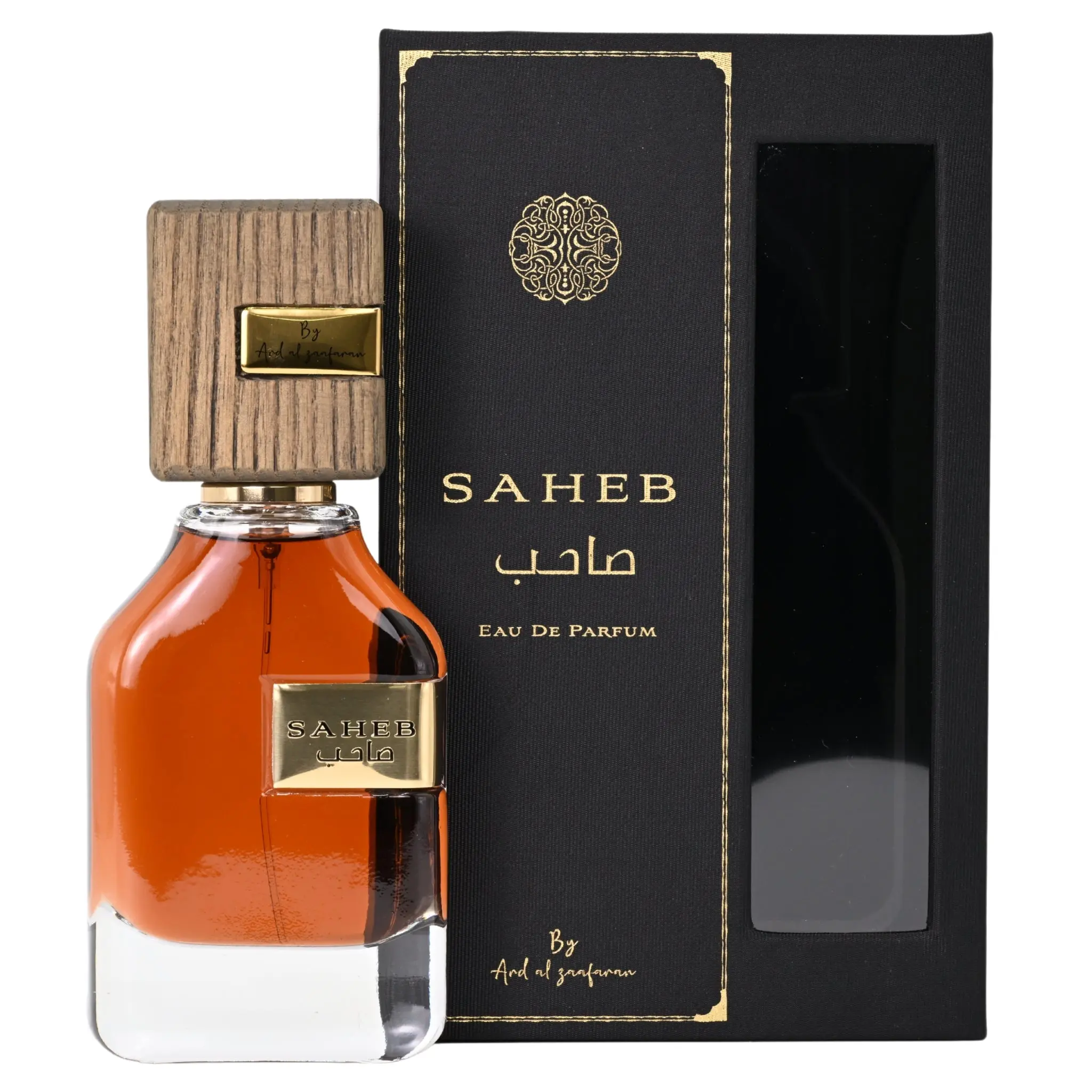 Ard Al Zaafaran Saheb Eau de Parfum, Aromatic Citrusy Fragrance with Gourmand Vanilla and Oud, Long-Lasting Unisex EDP Spray, 2.36 fl oz