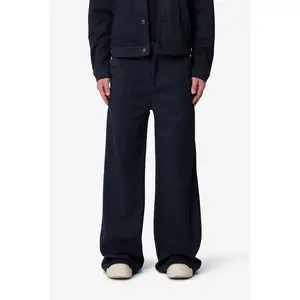 mnml Pinstripe Bootcut Trouser - Black/White
