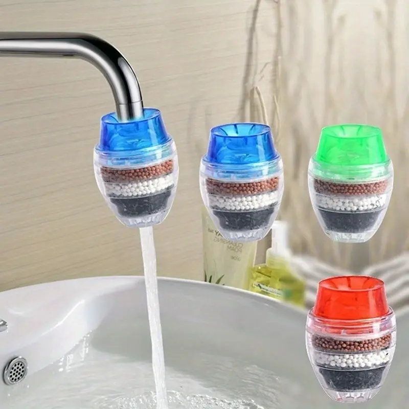 1pcs Faucet filter anti splash activated carbon 5-layer water filter Kitchen shower tap water filter purifier Faucet Attachment Splash Proof Faucet