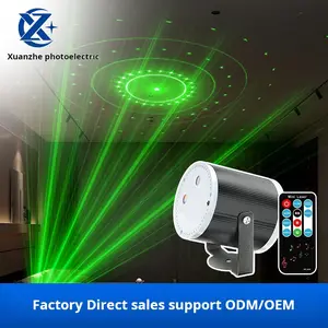 Red and Green Cylinder Stage Laser Light with 16 Shapes for Christmas Projections and Indoor Decorative Design