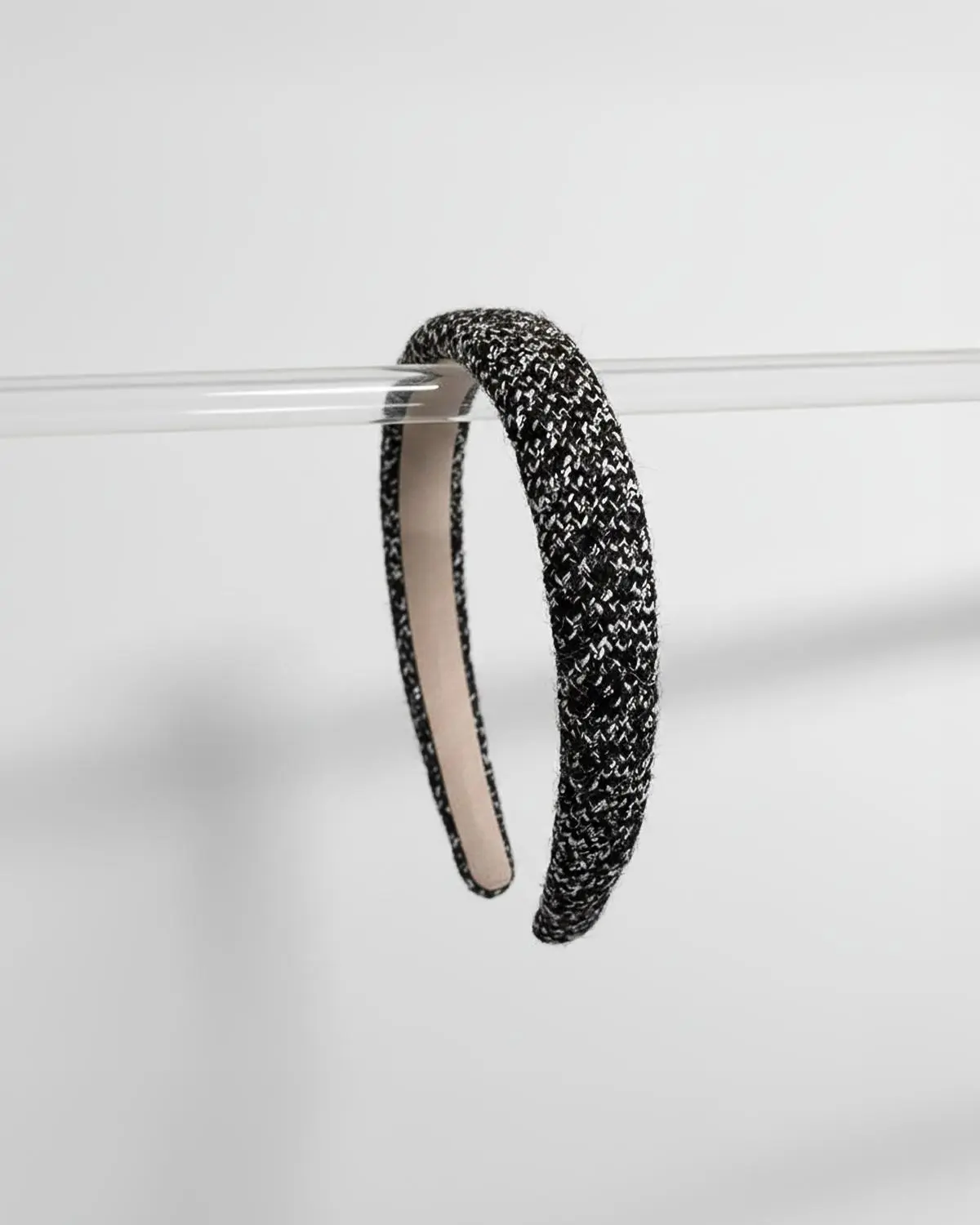 The Rachel Tweed Headband - One-Size Structured Elegant Hair Accessories