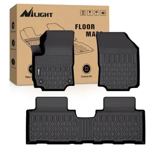 Niligt TPE Floor Mats for Chevy Equinox GMC Terrain 2018 2019 2020 2021 2022 2023 2024,All Weather Custom Fit Heavy Duty Floor Liners