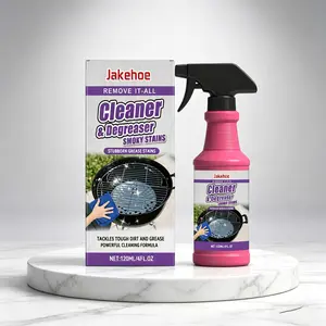Jakehoe Grill Rack Cleaner, Biodegradable Spray, Removes Grease and Food Residue, Suitable for All Grill Models, Multi-Functional Liquid Detergent, Greasy Cleaning Spray