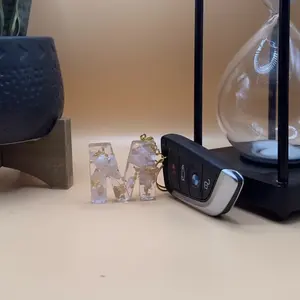 Letter M keychain