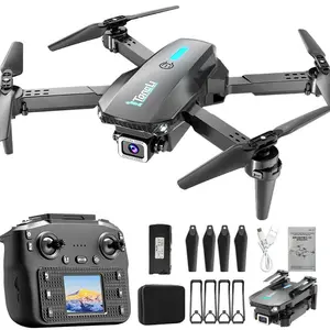 RC drone quadcopter  equipped with a large LCD screen remote controller, dual high-definition cameras, WiFi first-person view (FPV) real-time image transmission one-key takeoff and landing, making it an ideal holiday gift for children aged 8 to 14