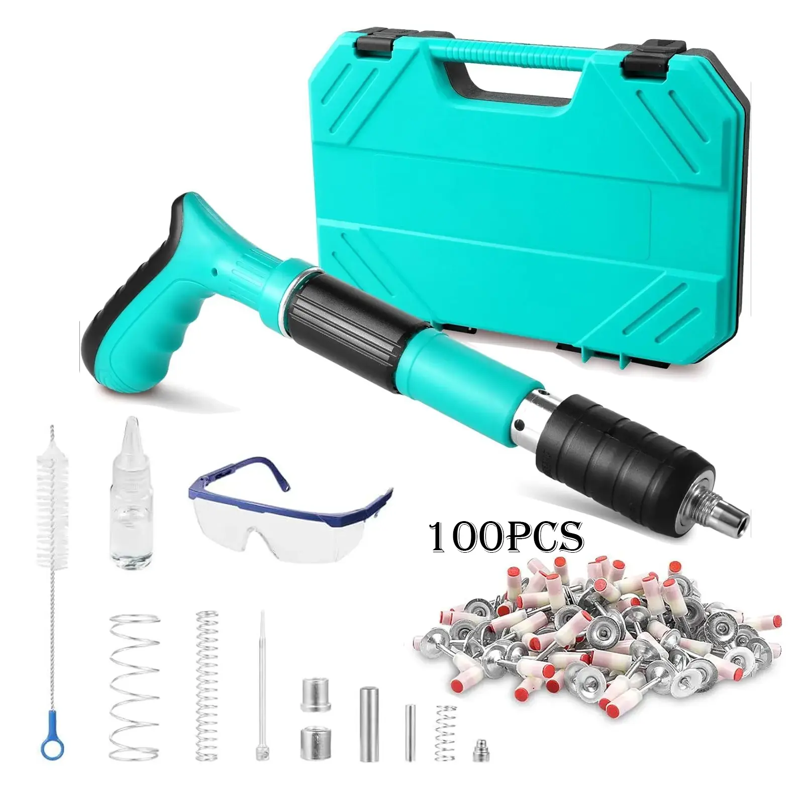 Green with 100 Pcs Nails