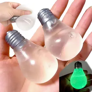 Glowing Light Bulb Squeeze Toy for Stress Relief