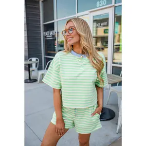 Loverly Boxy Short Sleeve - Honeydew