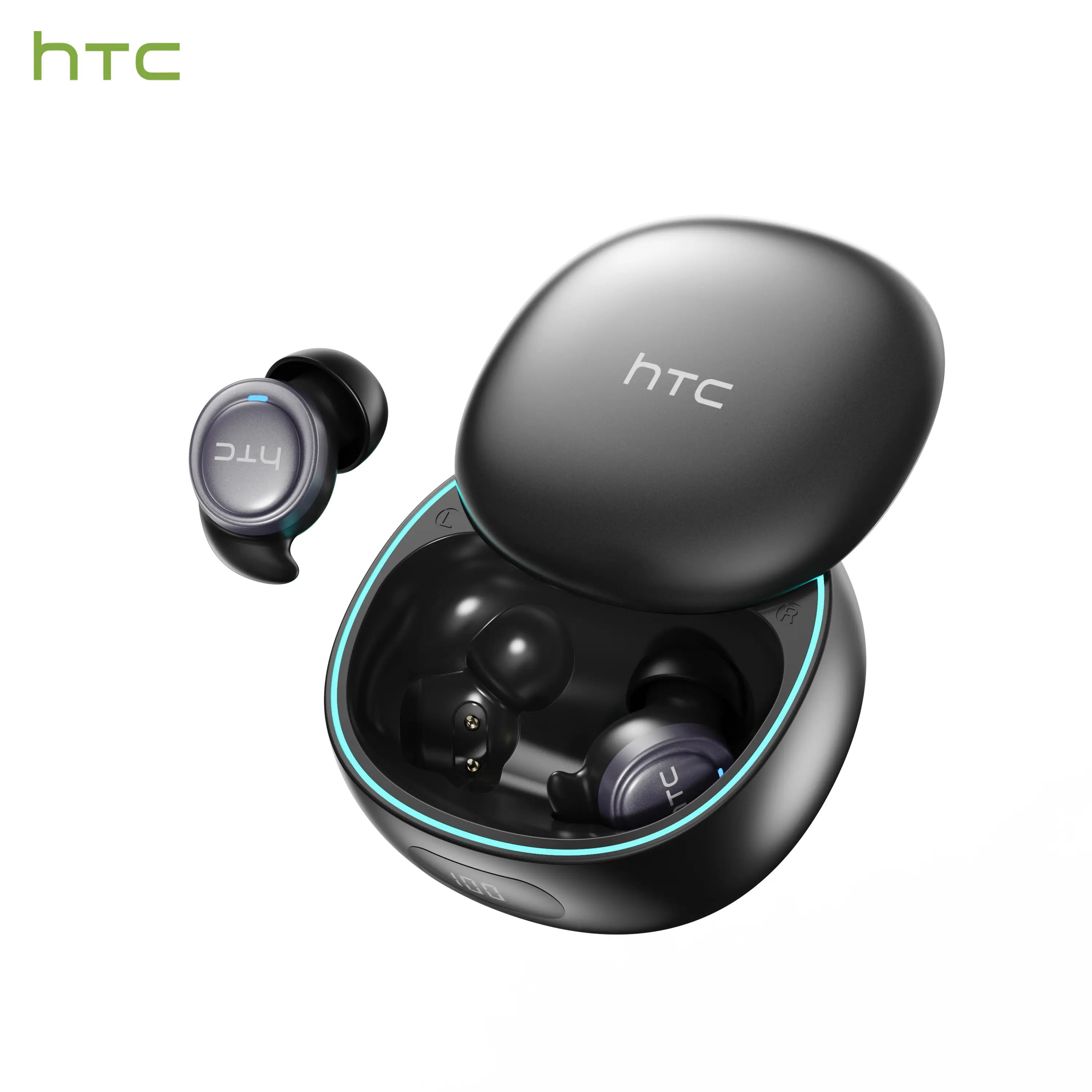 HTC NE96 Wireless Earbuds Bluetooth 6.0 Headphones, Sleep Earbuds, Waterproof Wireless Earphones, Mini Invisible In Ear Earbuds, Suitable for Office, Sports, Sleeping, Gaming, Study and Audio Calls, Built in Microphone Bluetooth Headphones