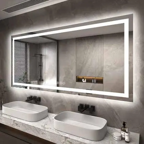 AQ005 - Tri-Color Temperature / RGB Smart Bathroom Mirror
