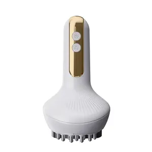 AuroraFlutter Professional Body Contouring Brush - Heated Vibratory Massager, Battery-Operated Relief Acupressure Massage Device for Lymphatic Drainage, Sensitive Skin Care, Adjustable Portable Women's Wellness Gift