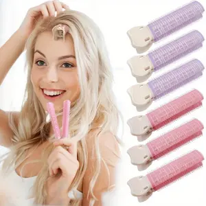4pcs Elegant Hair Volumizing Clips, Hair Volumizer, Colorful Hair Root Boosting Fluffy Curlers, Instant Hairstyle Enhancer, Easy To Use Home Salon Styling Accessories, Heatless Styling Tool