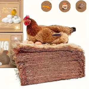 Reusable coconut fiber mat, suitable for use as a breeding box liner or planting mat.  It is moisture-proof, provides insulation, and is ideal for egg-laying by birds and amphibians. It retains heat and moisture, and is easy to clean and maintain.