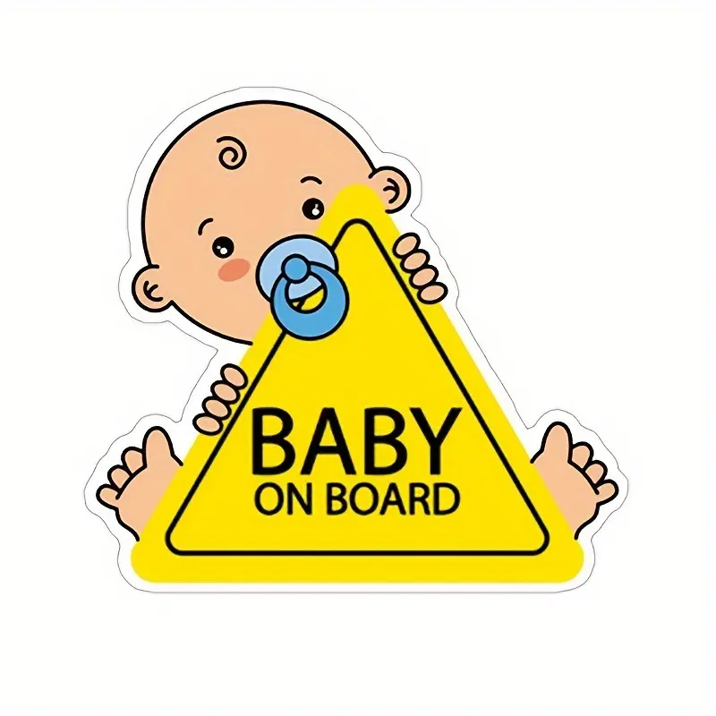 Baby Safety Car Sticker Tt016, Vinyl Travel Warning Decal, Car Decals, Stickers for Cars, Ensure Baby's Safety During Journeys, Non-Toxic Material