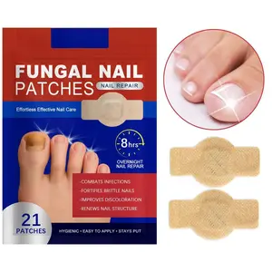 Fungal Nail Patches, 21pcs/box Nail Health Care Patches, Nail Fungus Care Patches, Suitable for Solving Fungal Nails and Other Nail Problems, Nail Supplies, Daily Care Nails Kit Set, Nail Tech Supplies