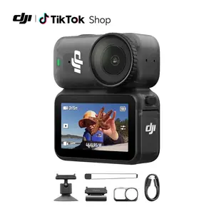 DJI Osmo Nano Standard Combo (128GB) - Small 4K/60fps Vlogging Camera with a 1/1.3″ Sensor, 143° Wide FOV Video, 200-Min Recording, Swift Content Transfer, Magnetic POV Cam 4K for Sports, Vlog