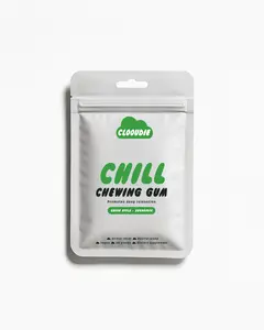 Clooudie California, Chill Chewing Gum, Green Apple Favor, 30 Gum, Calm & Ease Stress Support, Gaba, Clinically Tested, Vegan & Non-GMO, Sugar Free