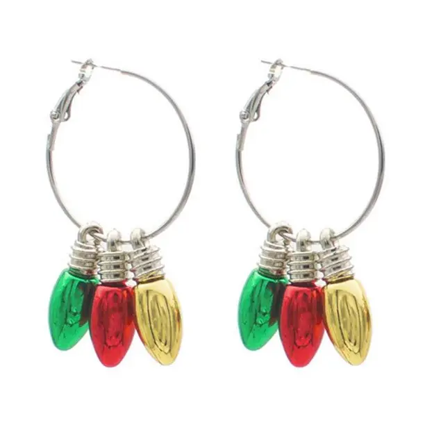 Festive Christmas Light Earrings – Cheerful Holiday Jewelry for Women, Fun and Lightweight Winter Accessories Perfect for Christmas Parties, Gift Exchanges, Stocking Stuffers, Ugly Sweater Competitions, or Adding a Festive Touch to Any Holiday Outfit