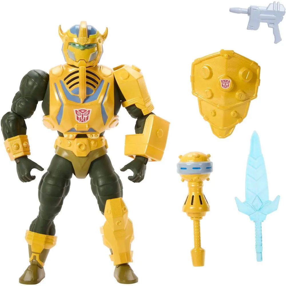 Masters of Universe Origins & Transformers Bumblebee Armor Man At Arms Action Figure MOTU 5.5" Toy Masters of Universe Origins & Transformers Bumblebee Armor Man At Arms Action Figure MOTU 5.5" Toy